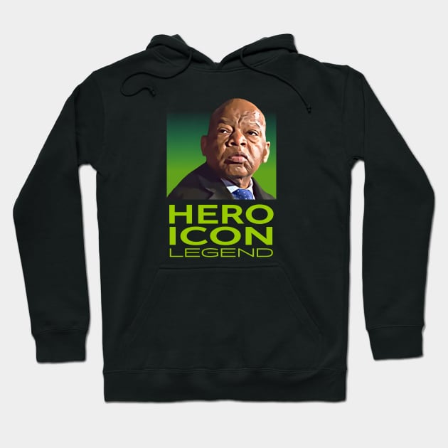 John Lewis Hero Icon Legend Hoodie by Fuckinuts